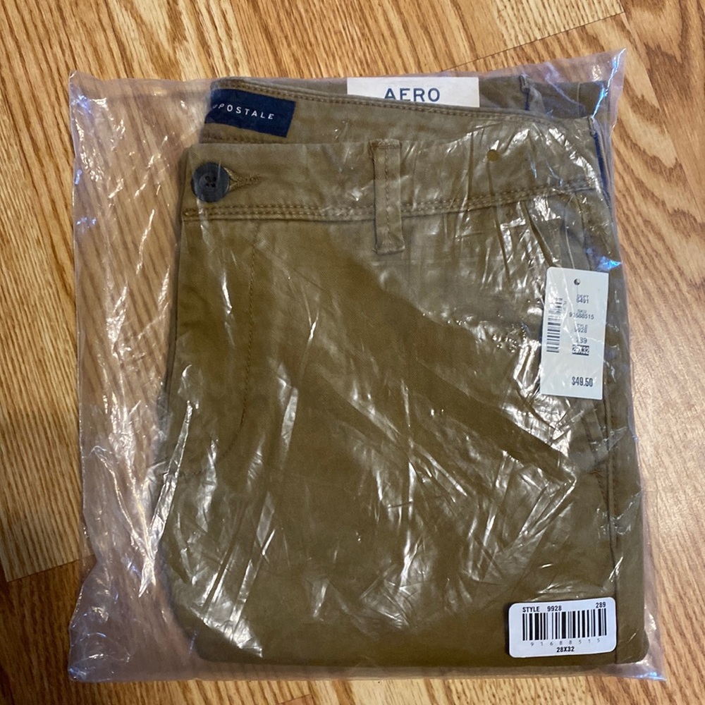 Brand new never opened skinny Aeropostale khakis